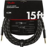 Fender Deluxe Instrument Cable 15'  Black Tweed